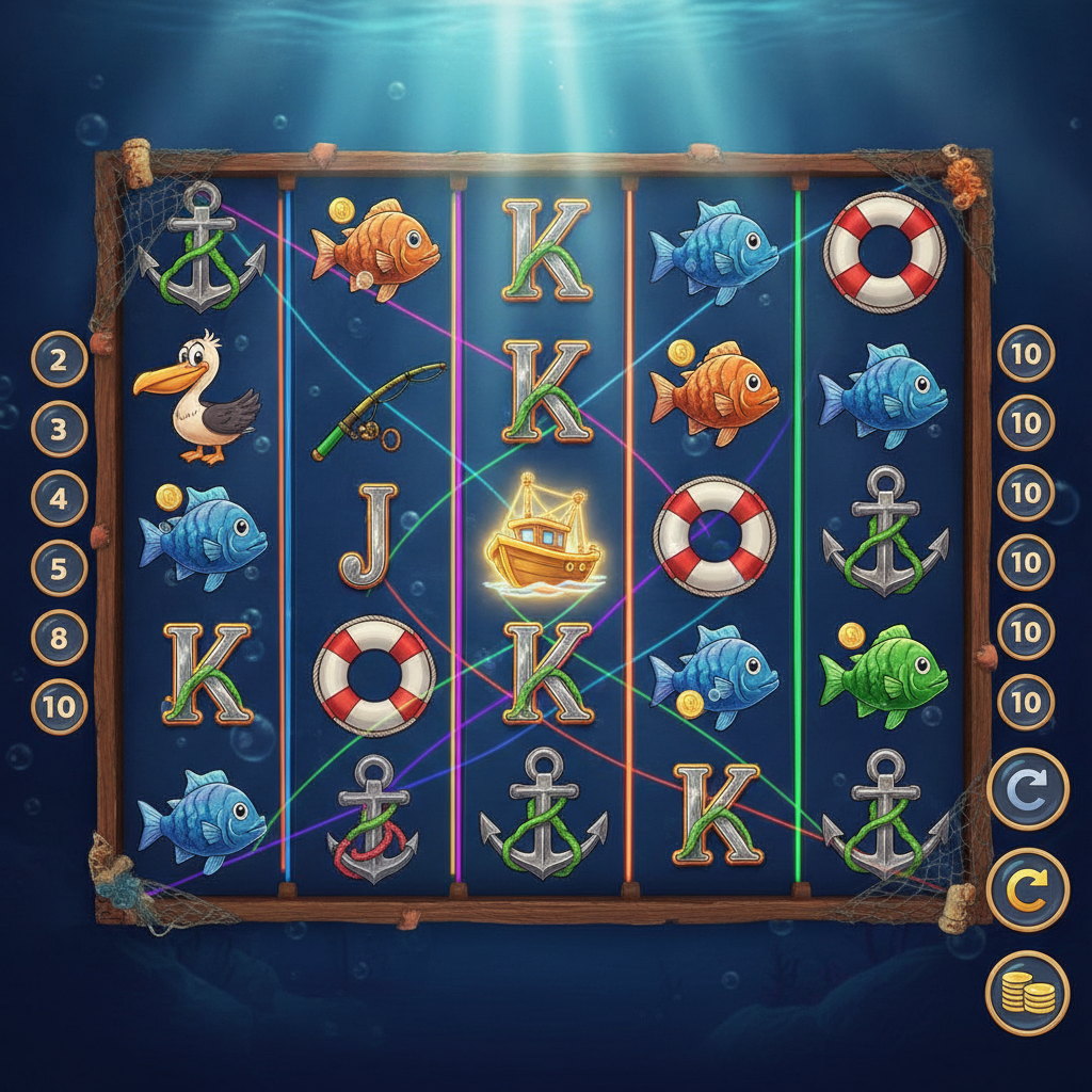 Fishin' Frenzy rullaruudukon lähikuva